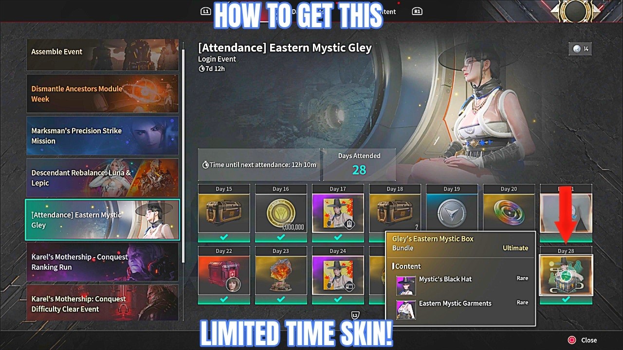 How To Get Gley's Eastern Mystic Skin!-The First Descendant