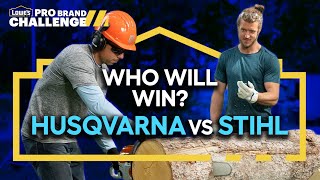 Husqvarna 500 Series OPE Challenges Stihl | Lowe's PRO Brand Challenge