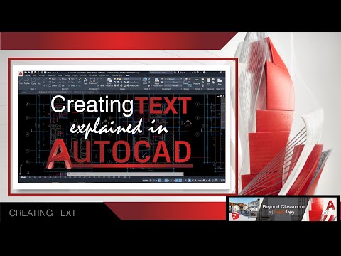 CREATING TEXT IN AUTOCAD 2021