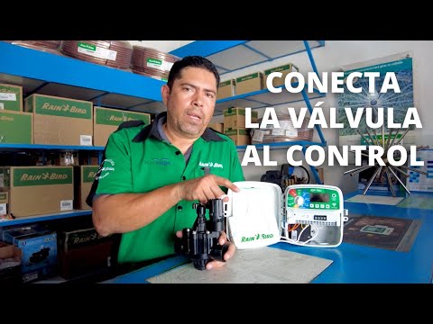 Pasos para conectar las válvulas al controlador.