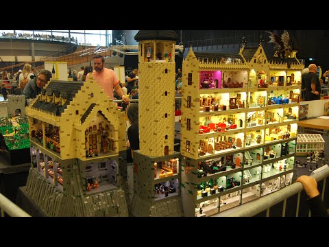Huge Harry Potter Hogwarts Castle with Interiors From LEGO