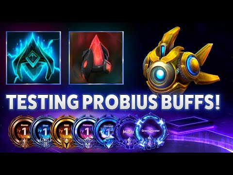 Probius Pylon Overcharge - TESTING PROBIUS BUFFS! -  Bronze to Grandmaster S1 2022