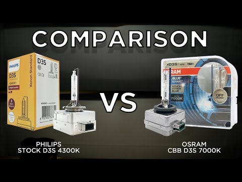 PHILIPS OEM D3S 4300K vs. OSRAM Cool Blue Boost up to 7000K (66340CBB) & DIY Guide for Audi B8 A4