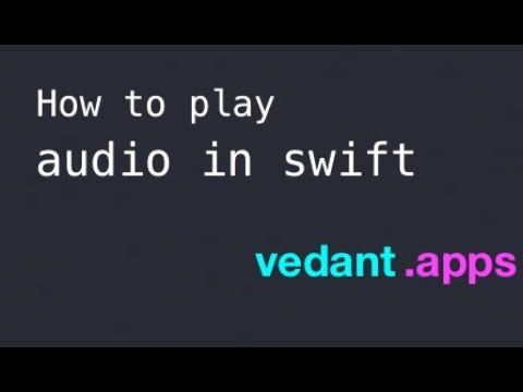 How to Play audio in Swift
