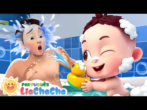 LiaChaCha em Português ☀️ Canção do Banho 🛁 | Hora do Banho | Música Infantil & Canção de Ninar