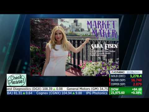 ATHLEISURE MAGAZINE | CNBC Closing Bell with July Cover Girl, Sara Eisen 08.01.17