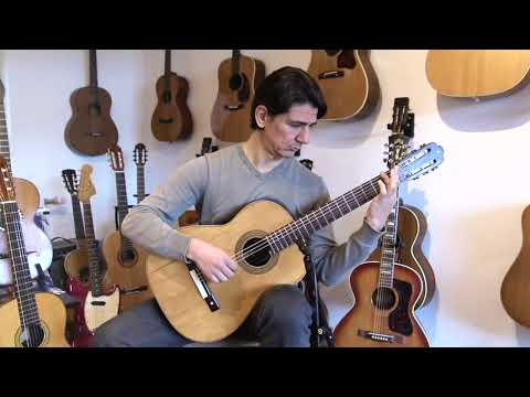Ricardo Sanchis Nacher "Augustin Barrios" classical guitar ~1940 - historically very important - check video! image 14