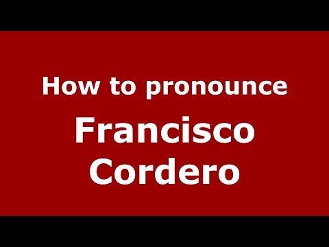How to pronounce Francisco Cordero (Dominican Spanish/Dominican Republic) - PronounceNames.com