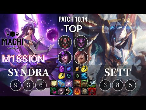 MCX M1ssion Syndra vs Sett Top - KR Patch 10.14