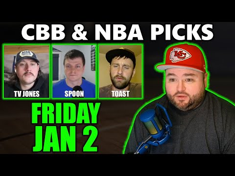 CBB & NBA Picks with Kyle Kirms | Friday January 2nd