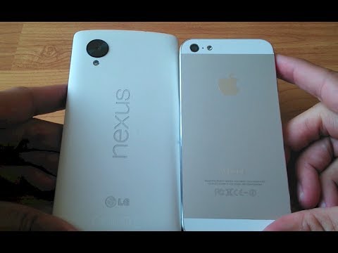 Nexus 5 vs iPhone 5 pantallas al sol