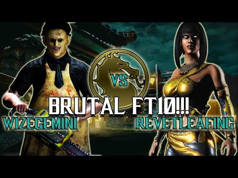 Mortal Kombat X: WiZEGEMiNi vs Revetleafing FT10 (BRUTAL SET!)