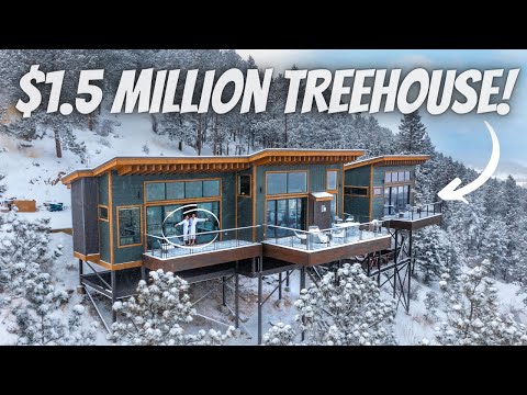 LIVING IN A $1.5 MILLION DOLLAR TREEHOUSE (Full Tour)
