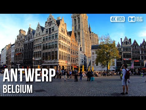 Antwerp Exploring City Centre - 🇧🇪 Belgium [4K HDR] Walking Tour