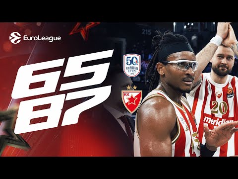 SVI POENI ZVEZDE - Anadolu EFES vs. KK Crvena zvezda Meridianbet 65:87 | EL R19