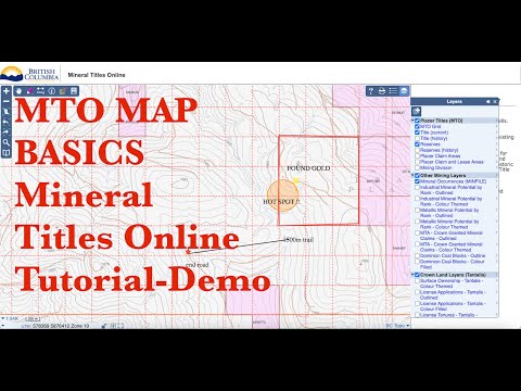 MTO MAP BASICS - MINERAL TITLES ONLINE TUTORIAL - DEMO