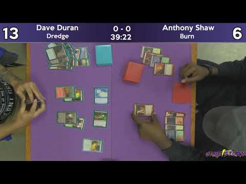 Dave Duran (Dredge) vs Anthony Shaw (Burn) -  Sunday Night Modern 12/2/18