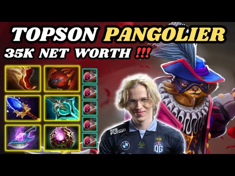 🔥 TOPSON Pangolier Midlane Highlights 35K NET WORTH 🔥 Insane Fight Both Team - Dota 2