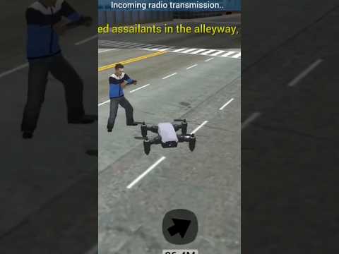 Drone Attack with Cop 👮‍♂️ Cop Duty Police Car Simulator #shortvideo