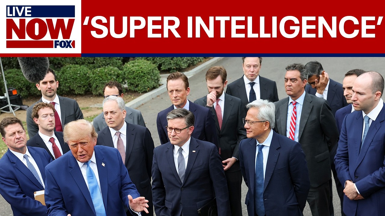 AI meeting: Trump and Speaker Johnson speak after tech leaders summit