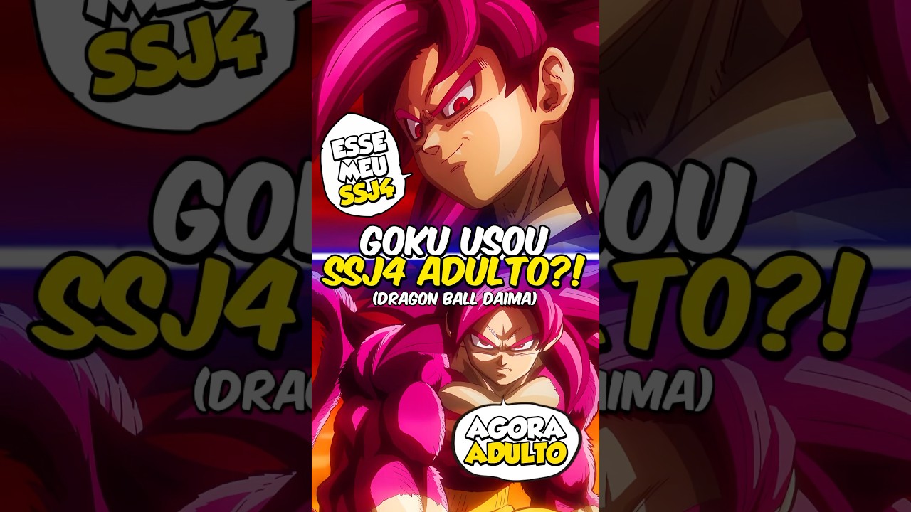 Goku usou Novo Super Saiyajin 4 na Forma Adulta? 😱🔥(Dragon Ball Daima)