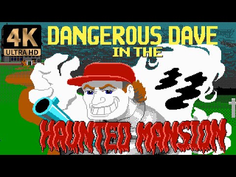 Dangerous Dave in the Haunted Mansion (1991) | Longplay 4K