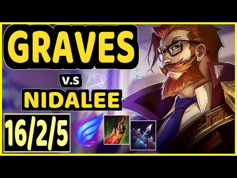 XLB (GRAVES) vs NIDALEE - 16/2/5 KDA JUNGLE CHALLENGER GAMEPLAY - KR