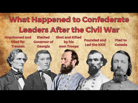 What Happened to Confederate Leaders After the Civil War
