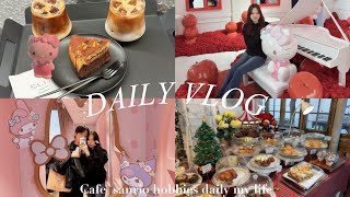 【韓国VLOG】サンリオ展示会へ🎀 カフェ巡りと誕生日を過ごした日常