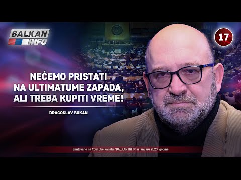 INTERVJU: Dragoslav Bokan - Nećemo pristati na ultimatum zapada, ali treba kupiti vreme! (29.1.2023)
