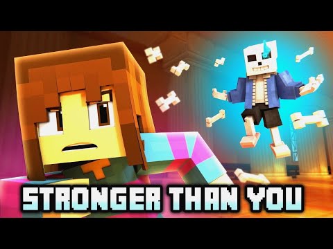"STRONGER THAN YOU - Frisk Version" UNDERTALE Minecraft Music Video | 3A Display