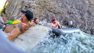 Air Mattress in WHITE WATER RAPIDS!! with Heath Hussar and Sonreal