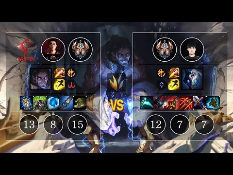 GRF GIDEON Sylas vs OnFleek Kindred Jungle - KR Challenger Patch 10.11