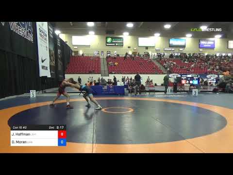 2018 Marine Corps US Open/UWW Junior Freestyle 65 Con 16 #2 - Jimmy Hoffman (Lehi) Vs. Dan Moran (