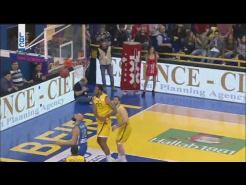 Lebanese Basketball League 2016 2017 -  Amir Saoud Dunk
