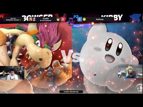 Flynn's Arcade 040 Winners Round 1 - Qualia (Bowser) Vs. Anthony (Kirby) SSBU ULTIMATE