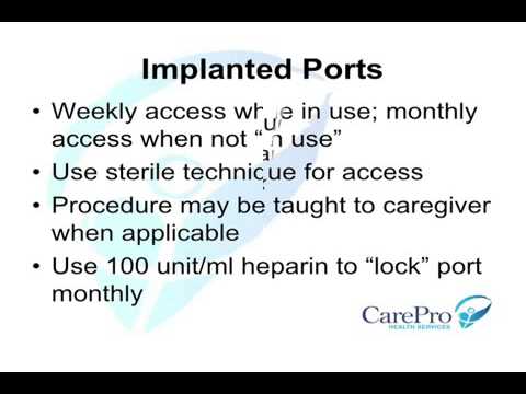 Image of Chapter 11 - Implanted Ports Introduction video
