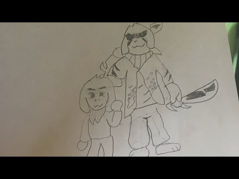 Asriel fight and dusthope asriel fight (scratch undedrtale fangame)