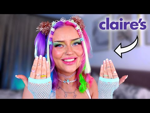 I spent $300 at Claire's for this makeover HAHAHA