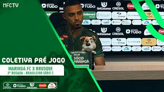 Coletiva pré-jogo - Gabriel Travassos e Moisés Egert - Maringá FC x Brusque 3ª Rodada Série C 2026