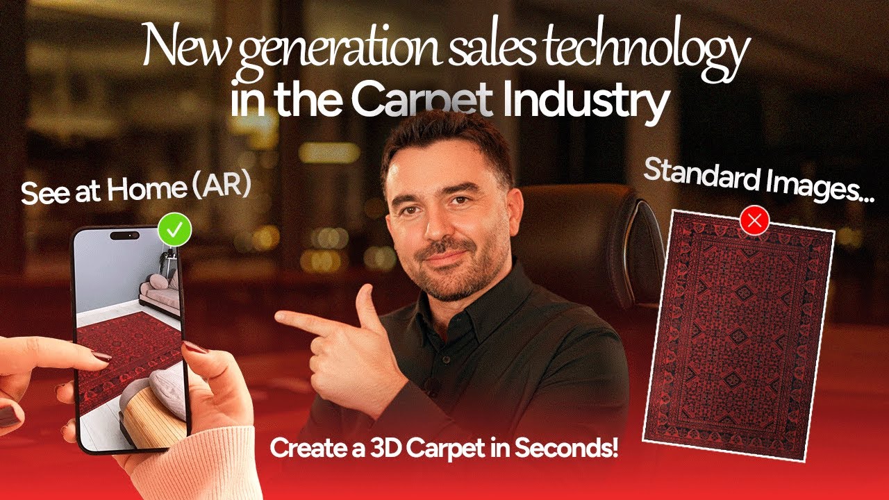 Carpetify Nedir? | Halı Sektöründe Yeni Nesil 3D & AR Satış Teknolojisi (Kullanım Rehberi)
