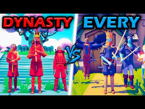 EAST DYNASTY vs EVERY FACTION | TOURNAMENT OF FACTIONS - Totally Accurate Battle Simulator | TABS
