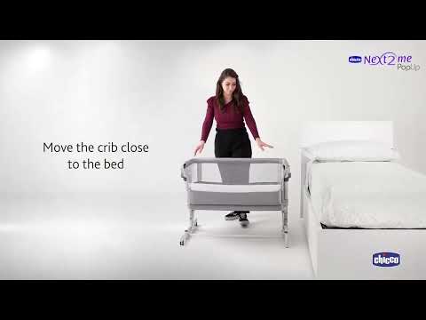 How to fasten Chicco Next2Me Pop Up to the bed - Chicco