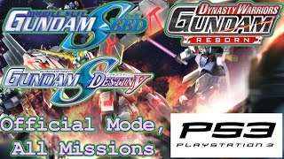Dynasty Warriors: Gundam Reborn(PS3, 2014) Longplay Official Mode: Full SeeD Timeline(No Commentary)