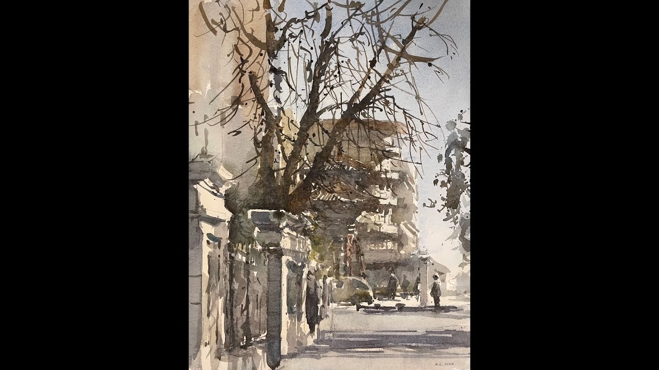 初冬街景 Street scene in early winter