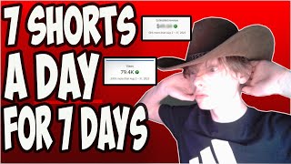 I Tried 7 YouTube Shorts a Day for 7 Days - Results thumbnail