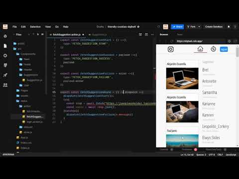 React Tutorial 34 Fetching Suggestions in Insta App