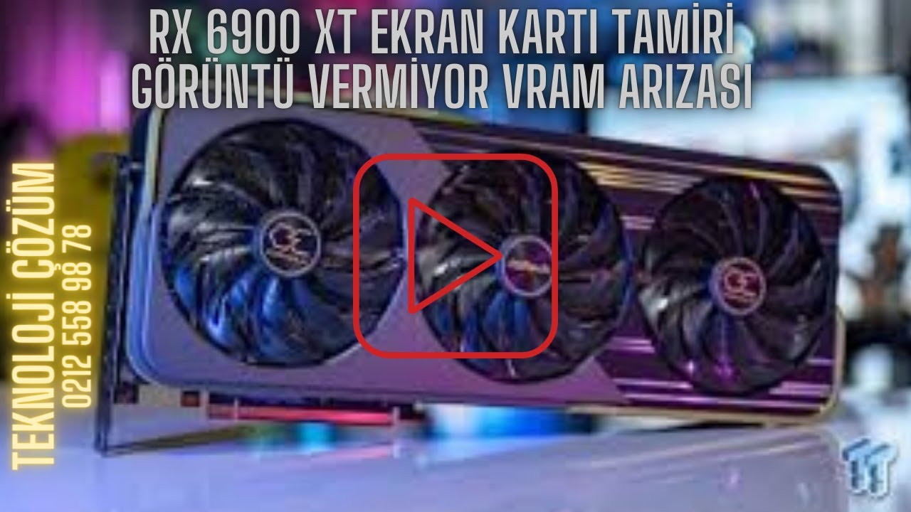 ASRock RX 6900 XT Ekran Kartı Tamiri,RX 6900 XT Vram Arızası #ekrankartıtamiri