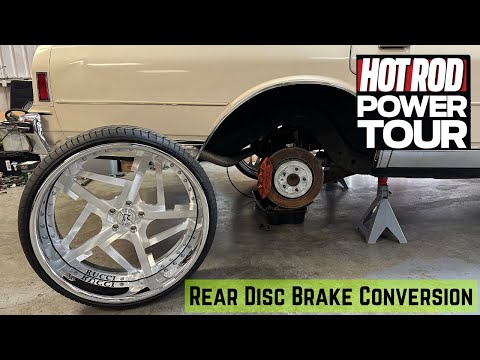 HotRod Power Tour Prep - Box Chevy Caprice GM 10 bolt Brembo Rear Disc Brake Conversion Simple Cheap