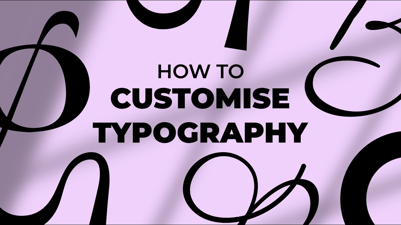 How To Manipulate & Customise Typography For A Logo